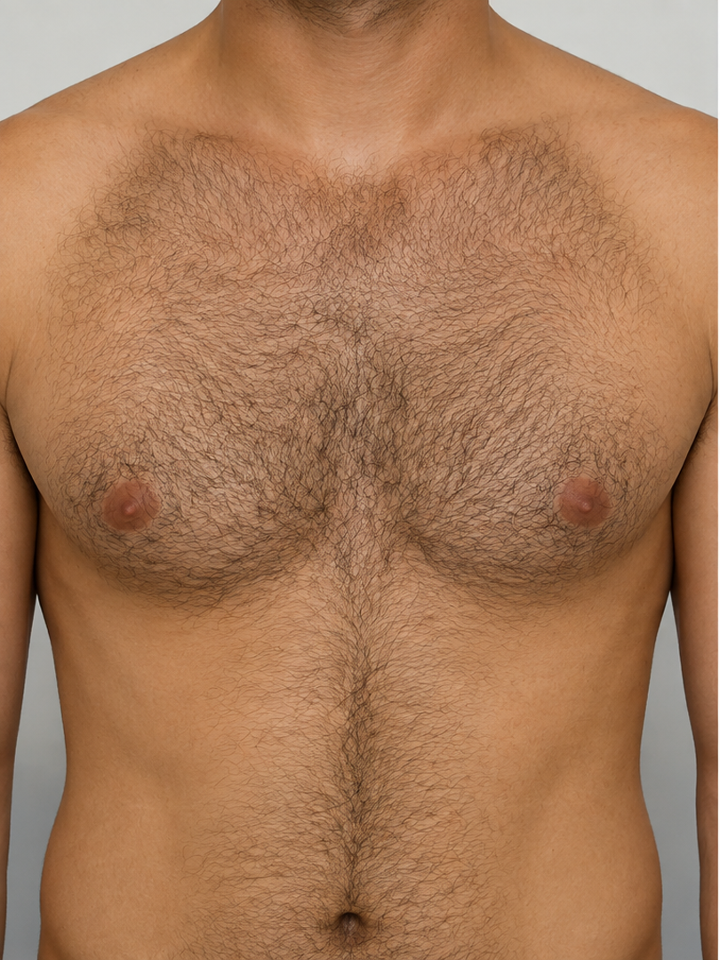 Before laser hair removal